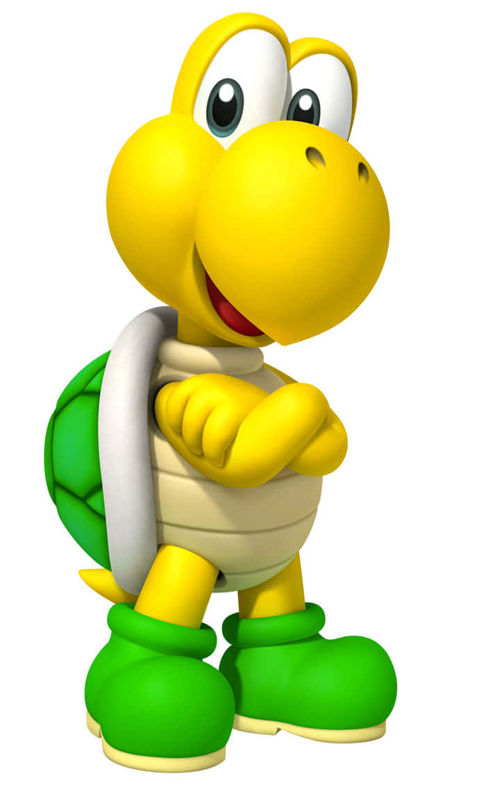 Koopa Troopa In Action Wallpaper