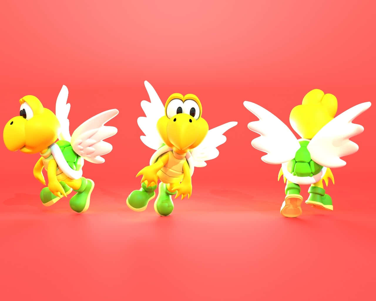 Koopa Troopa Striking A Pose Wallpaper