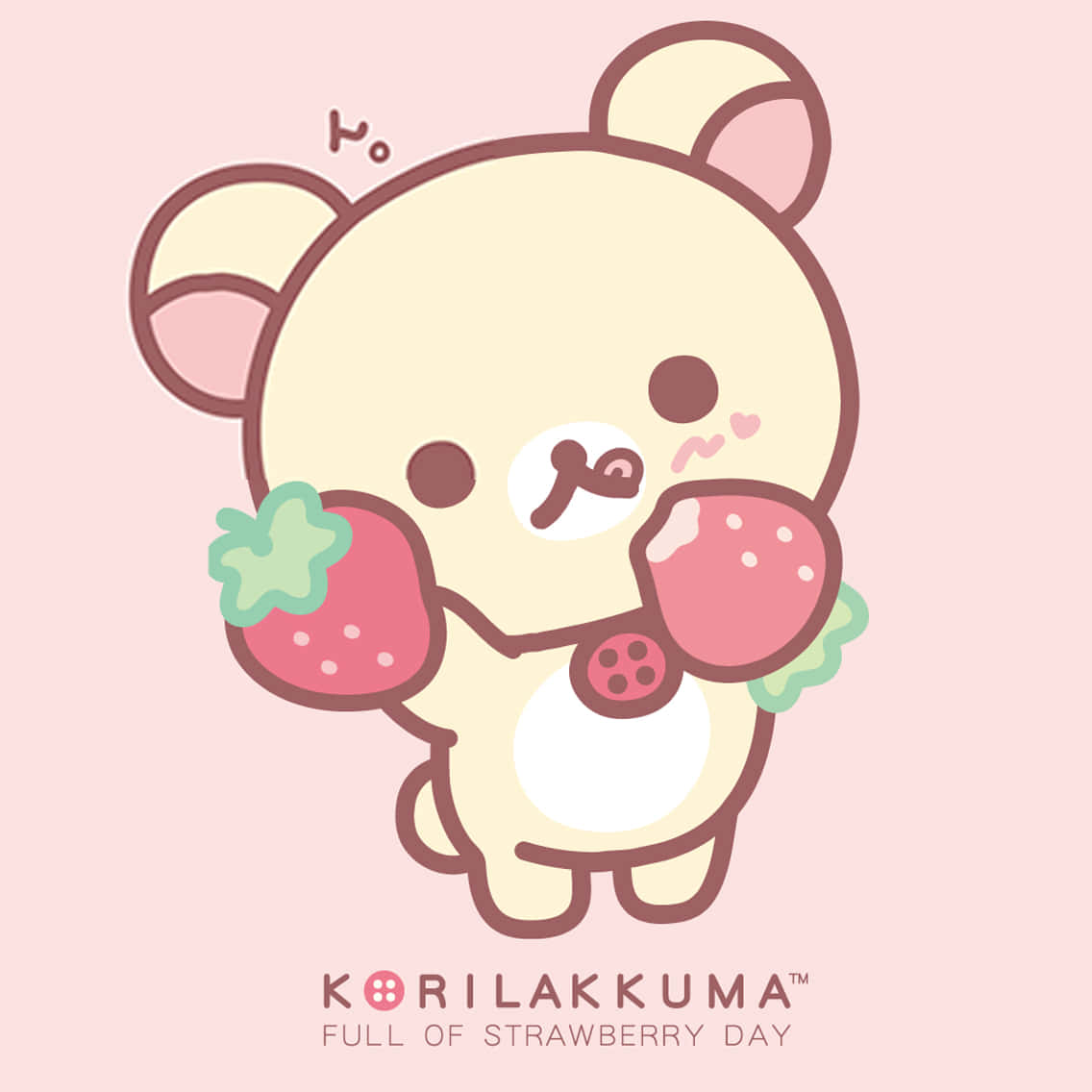 Korilakkuma_ Strawberry_ Day_ Illustration Wallpaper