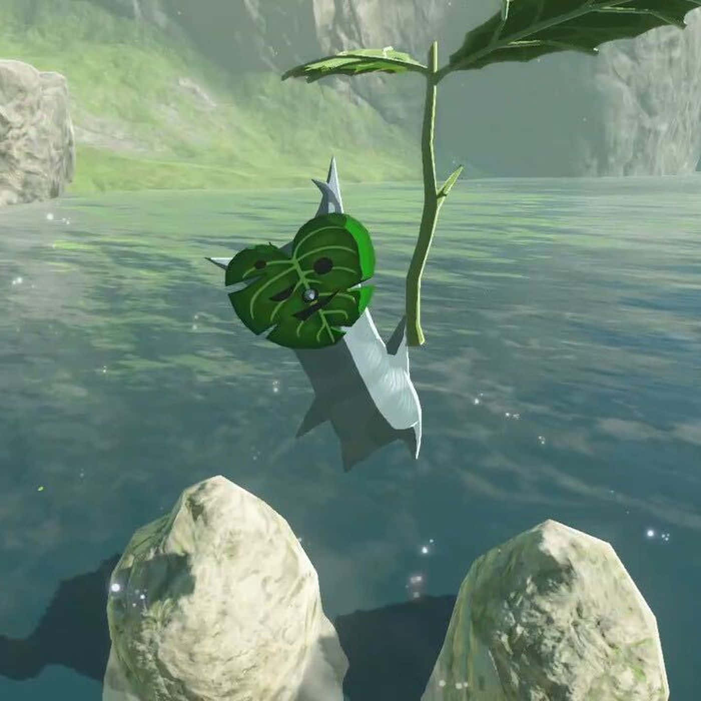 Korok Character Revealedin Water Wallpaper