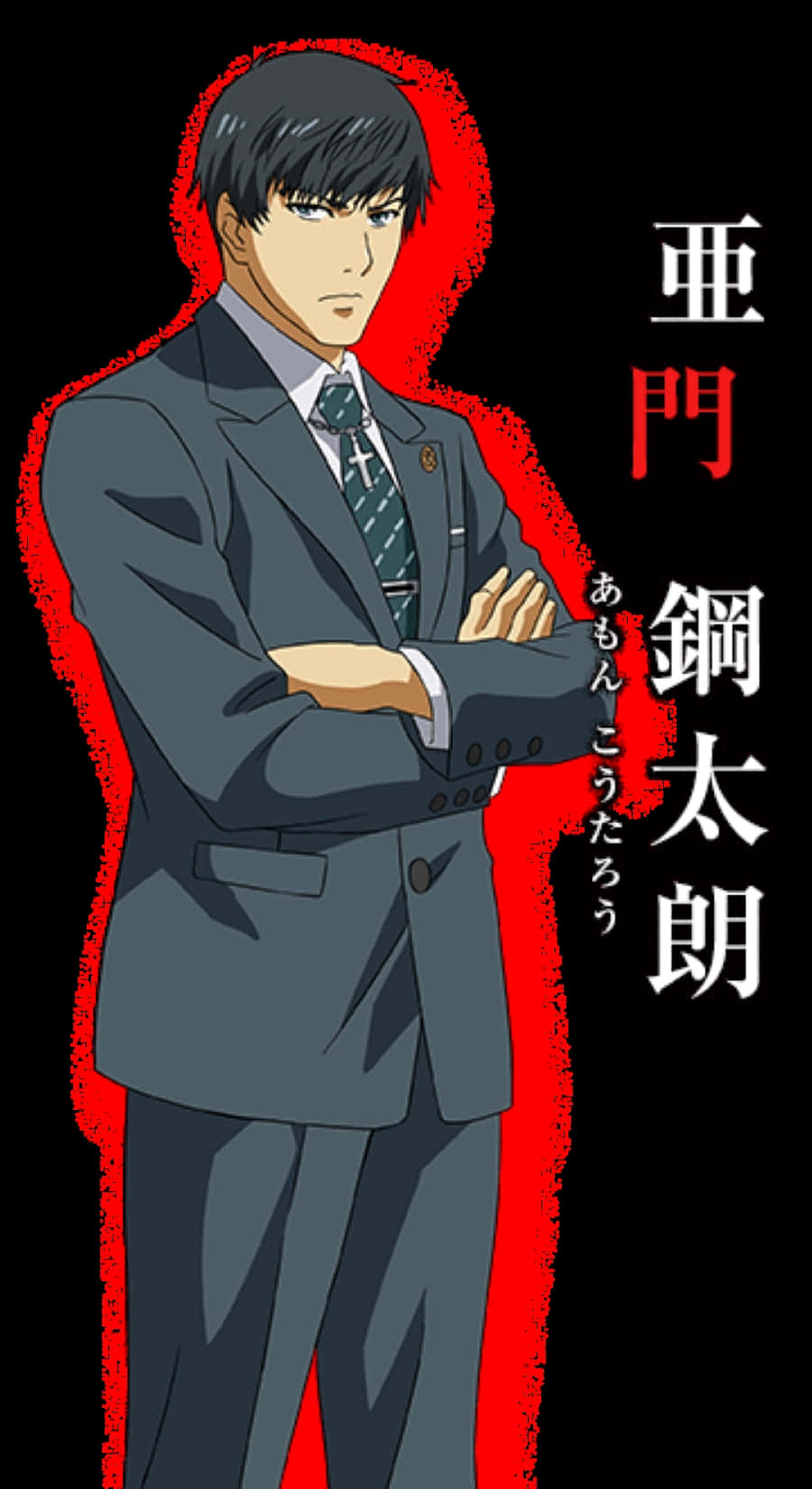 Koutarou Amon, A Fierce Investigator In Action Wallpaper