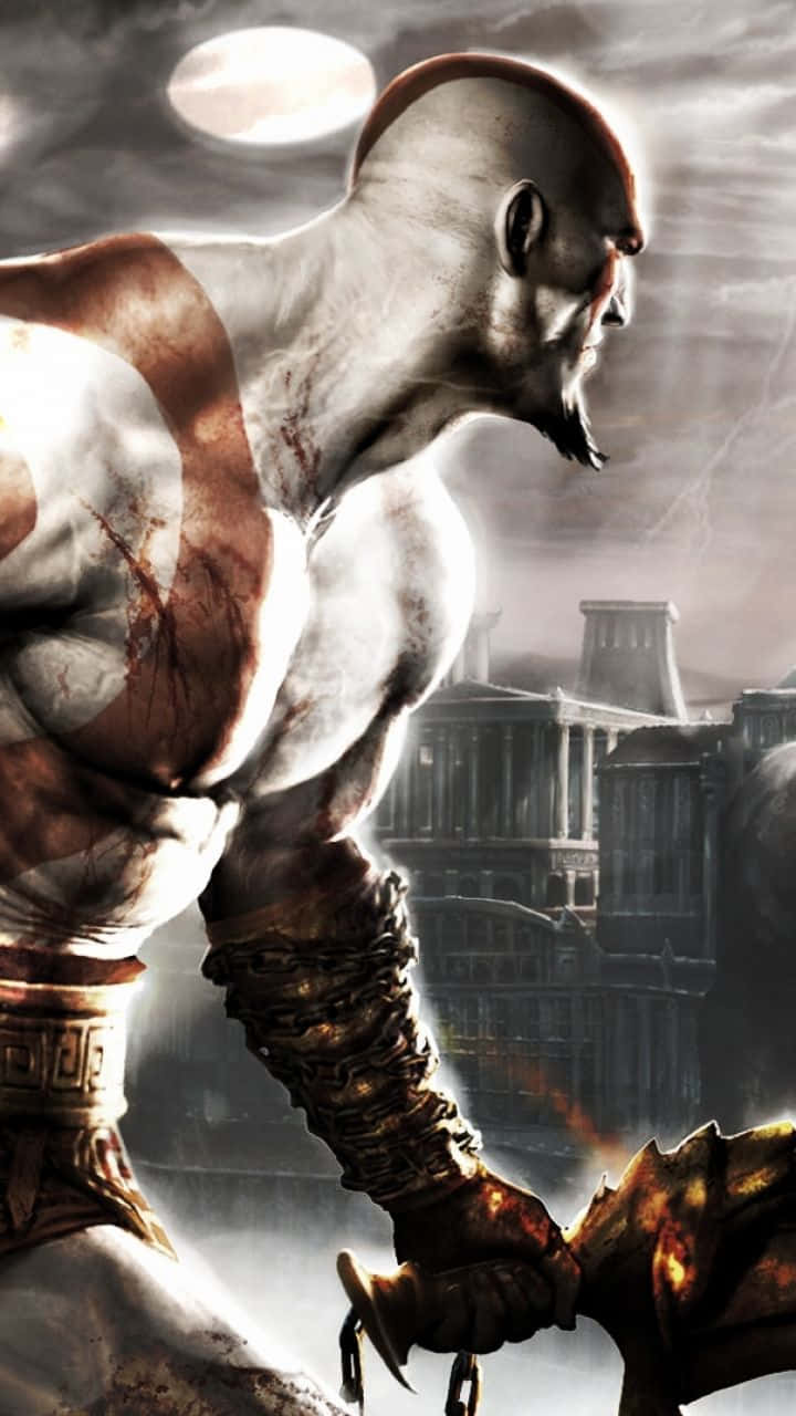 Kratos Preparing For Battle In Sony's God Of War 5 Wallpaper