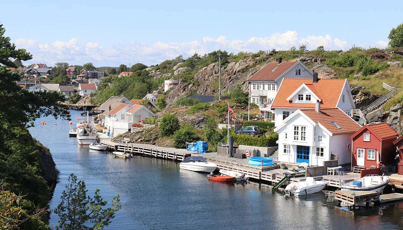 Kristiansand Coastal Idyll Norway Wallpaper