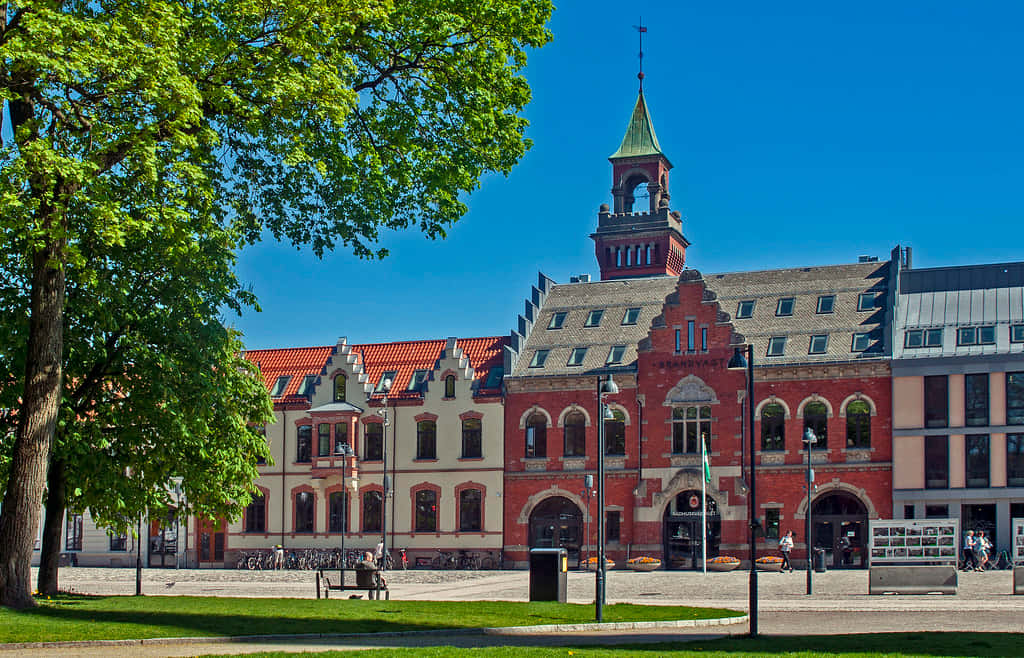 Kristiansand Historic Buildingand Park Wallpaper