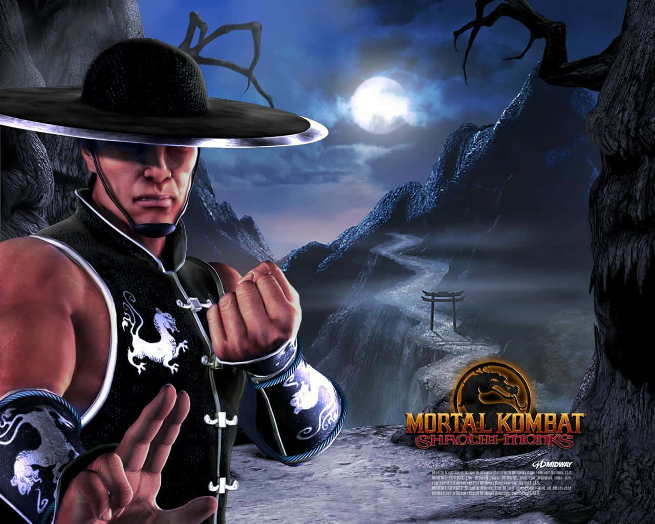 Kung Lao, The Skilled Martial Artist From Mortal Kombat Wielding His Razor-sharp Hat Wallpaper