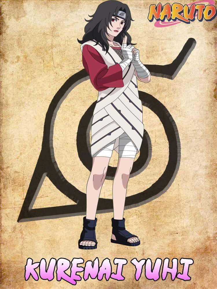 Kurenai Yuhi Standing Confidently In Her Ninja Attire Wallpaper