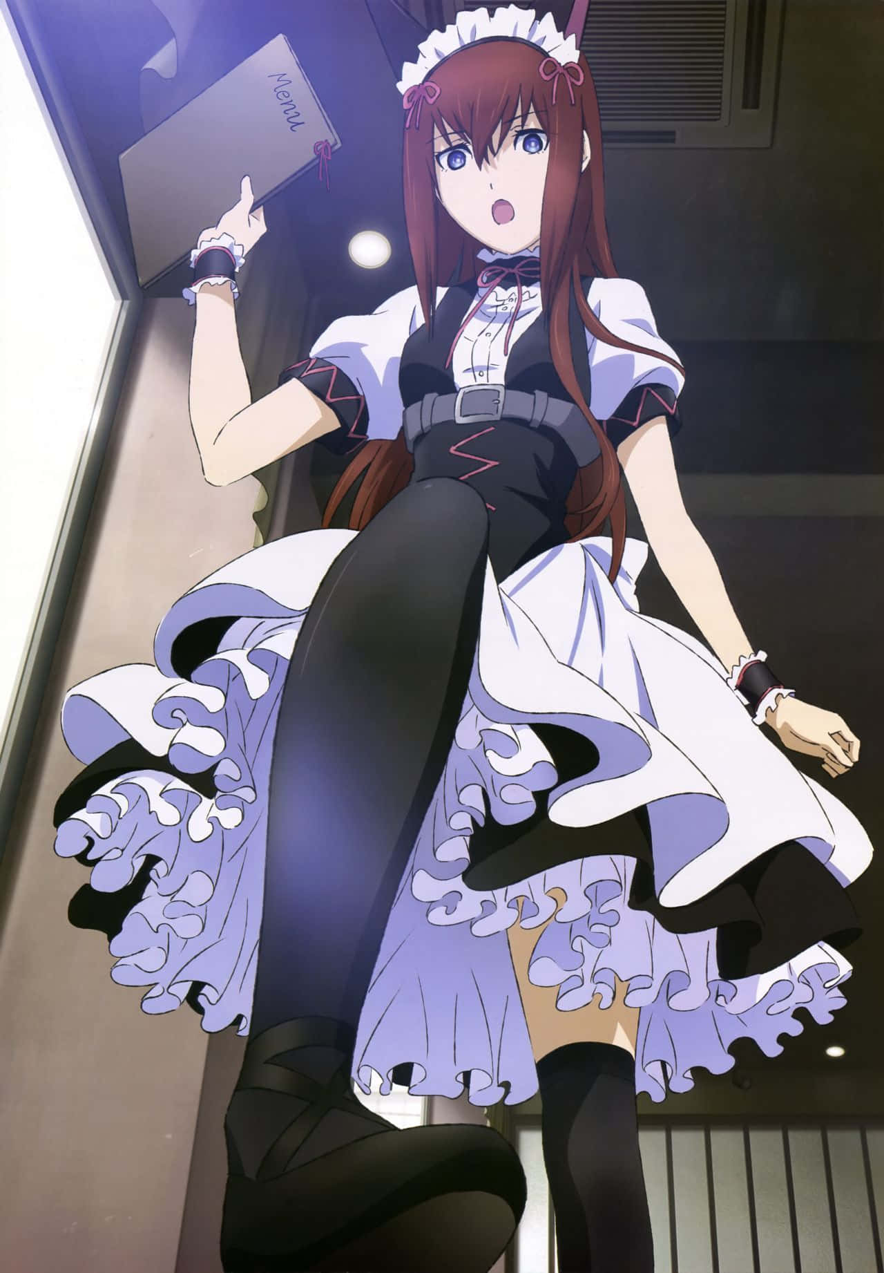 Kurisu Makise From Steins;gate Anime Series, Standing Confidently Wallpaper