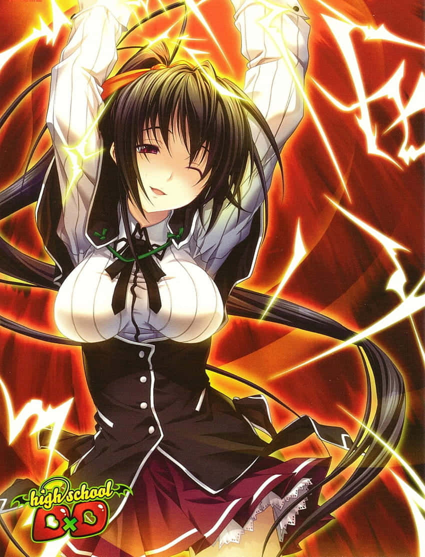 Kuroka_ Toujou_ High_ School_ Dx D_ Character_ Art Wallpaper