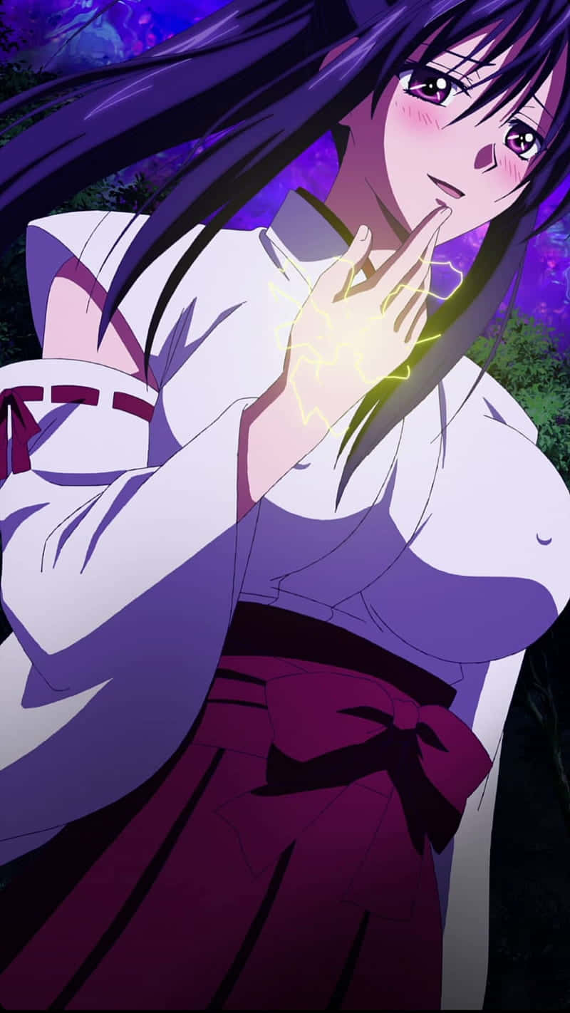 Kuroka_ Toujou_ Magical_ Gesture_ Anime_ Character Wallpaper