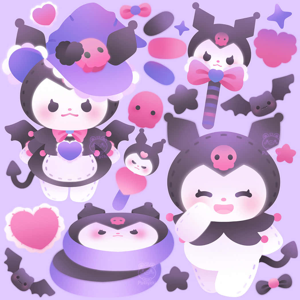 Kuromi Fanart: The Adorable Mascot From Sanrio Wallpaper