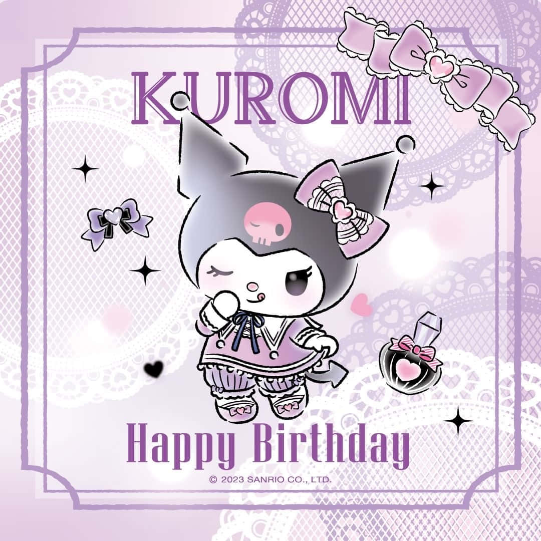 Kuromi_ Happy_ Birthday_ Celebration Wallpaper