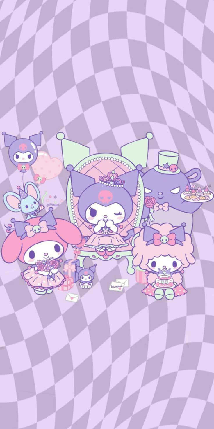 Kuromiand Friends Celebration Wallpaper