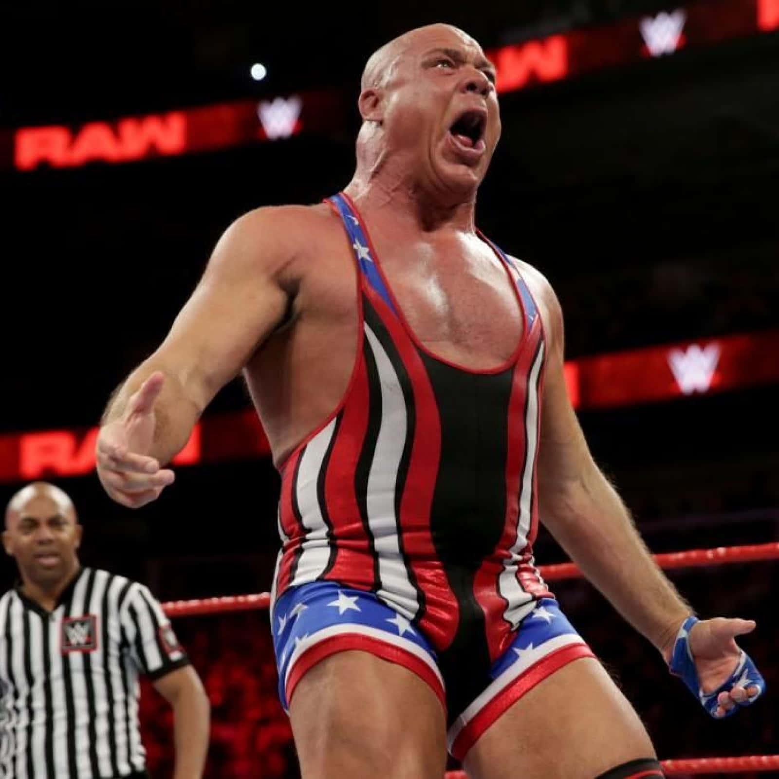 Kurt Angle Against Drew Mcintyre Wallpaper