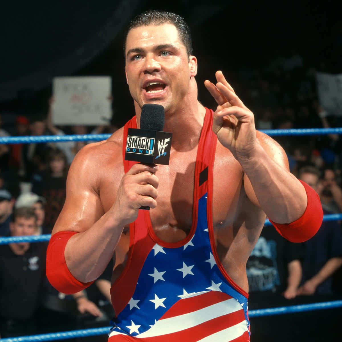 Kurt Angle American Flag Singlet Wallpaper