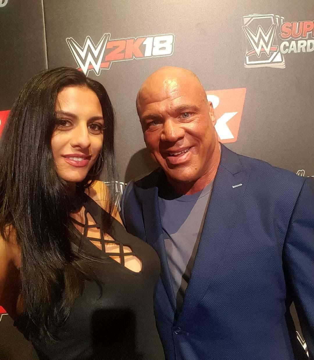 Kurt Angle With Giovanna Yannotti Wallpaper