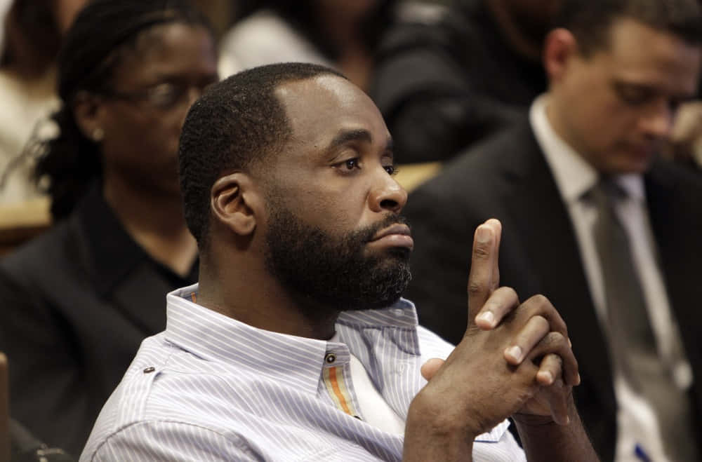 Kwame Kilpatrick During A Public Event Wallpaper