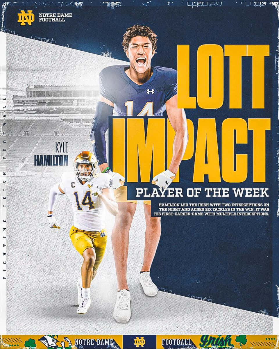 Kyle Hamilton L O T T Impact Playerofthe Week Wallpaper