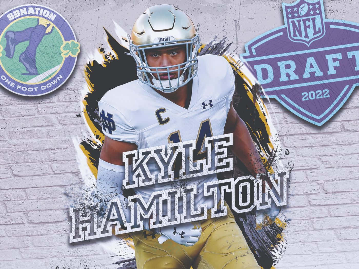 Kyle Hamilton N F L Draft2022 Promotional Artwork Wallpaper