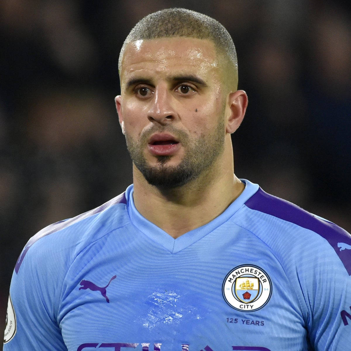 Kyle Walker Standing And Sweating Wallpaper