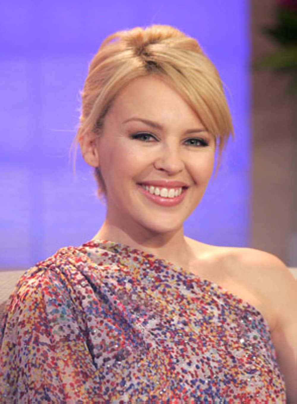 Kylie Minogue Smiling Portrait Wallpaper