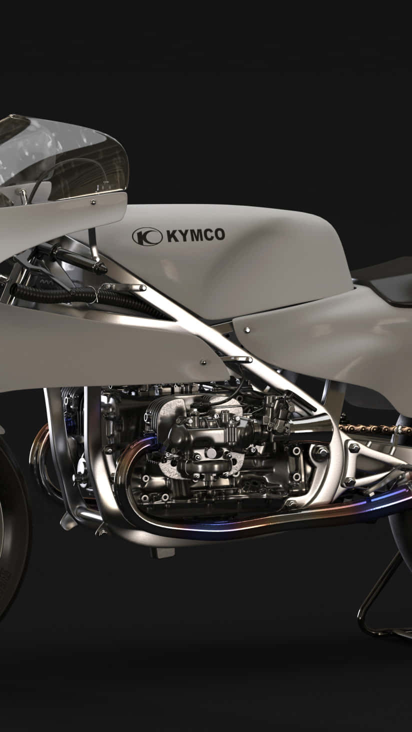 Kymco Motorcycle Engine Detail Wallpaper