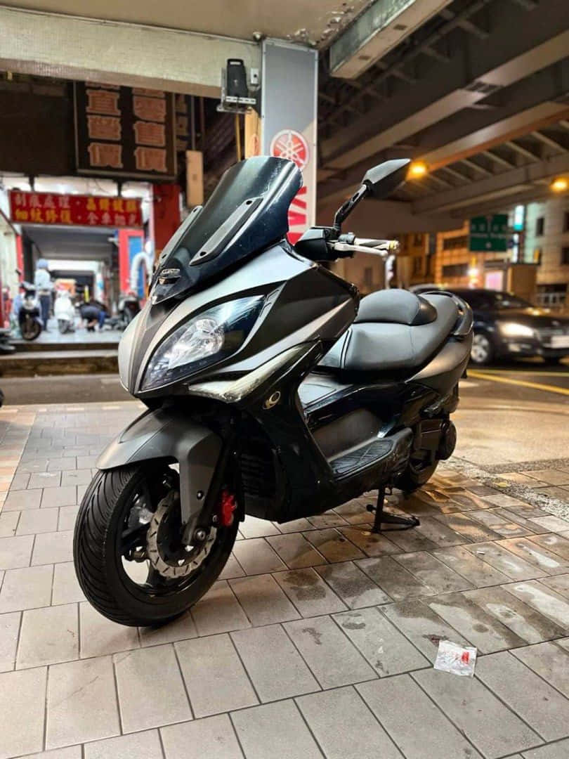 Kymco Scooter Urban Setting Wallpaper