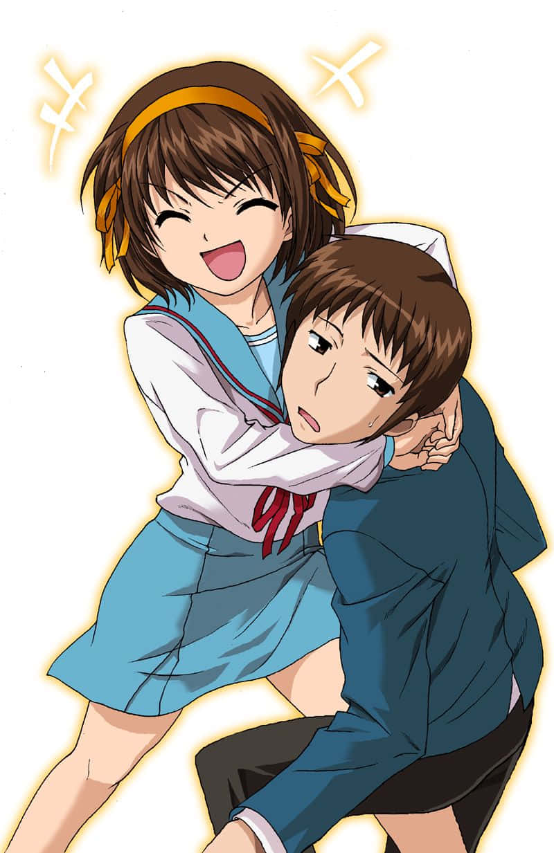 Kyon, The Laid-back Protagonist Of The Haruhi Suzumiya Series Wallpaper