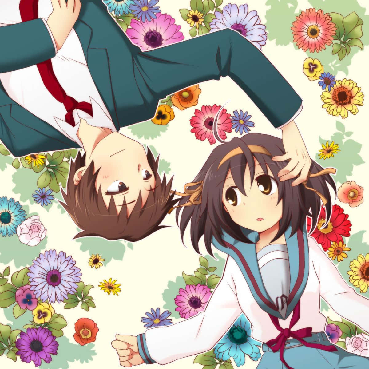 Kyon - The Witty Protagonist From The Melancholy Of Haruhi Suzumiya Wallpaper