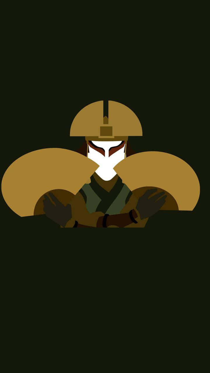 Kyoshi_ Warrior_ Minimalist_ Art Wallpaper