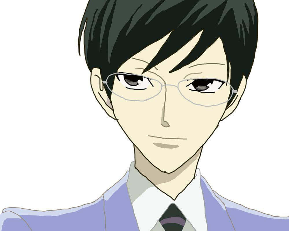 Kyoya Ootori Striking A Thoughtful Pose Wallpaper