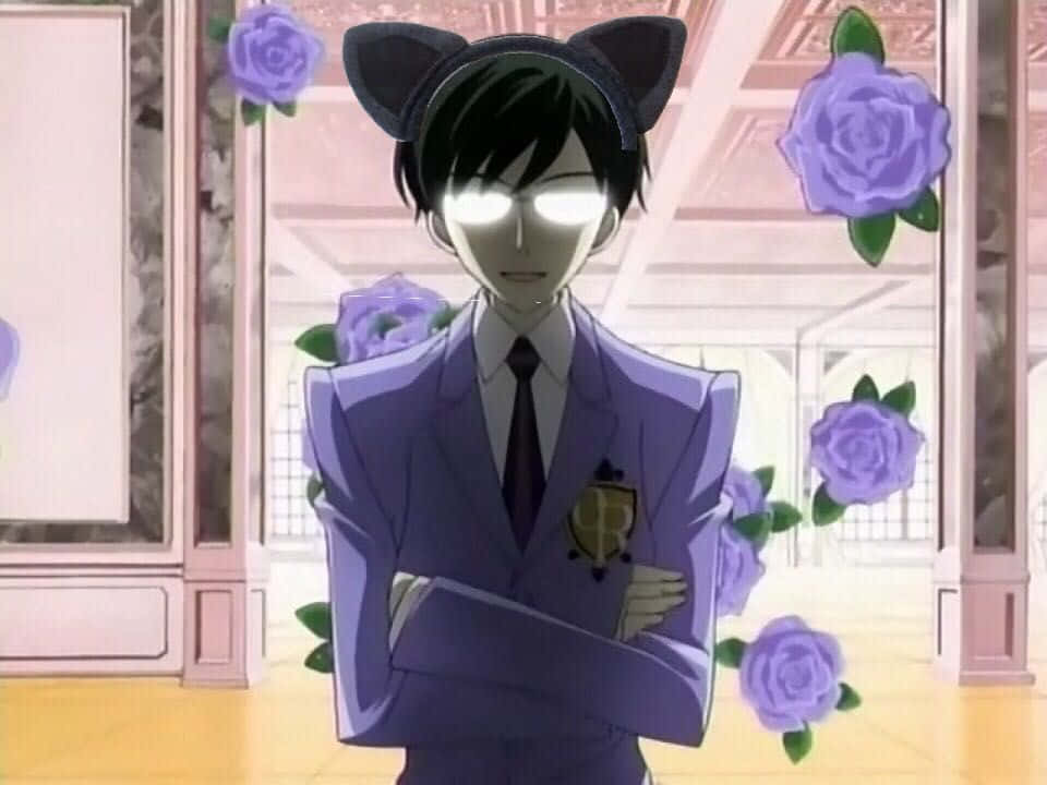 Kyoya Ootori, The Cool And Calculating Vice President Of The Ouran High School Host Club Wallpaper