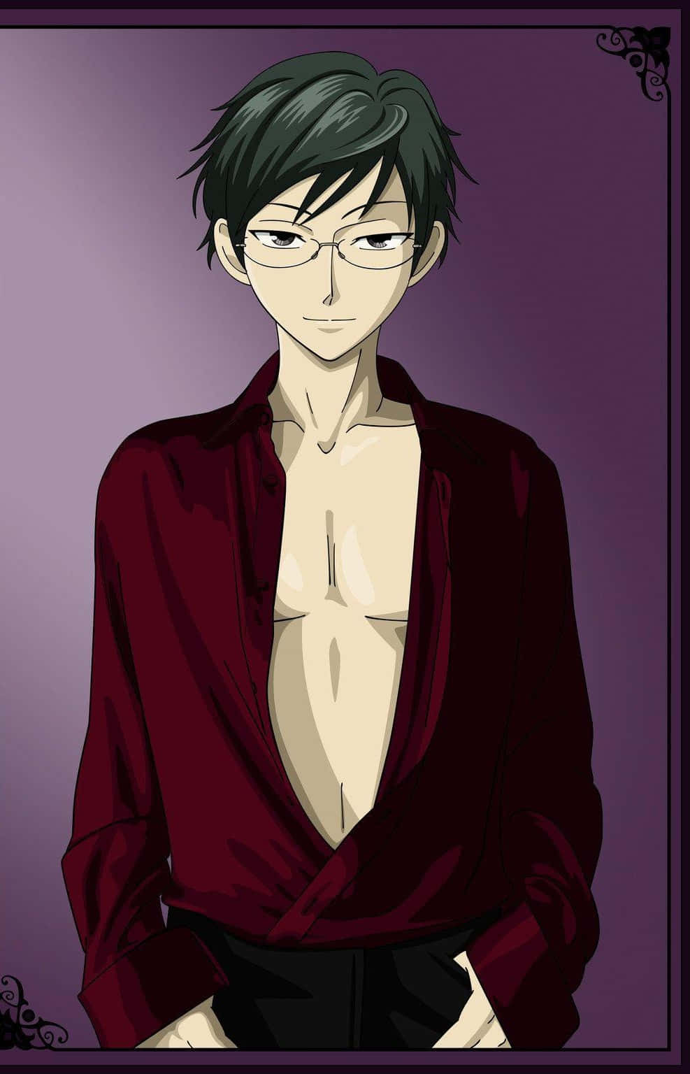 Kyoya Ootori - The Cool Strategist Of Ouran High School Host Club Wallpaper