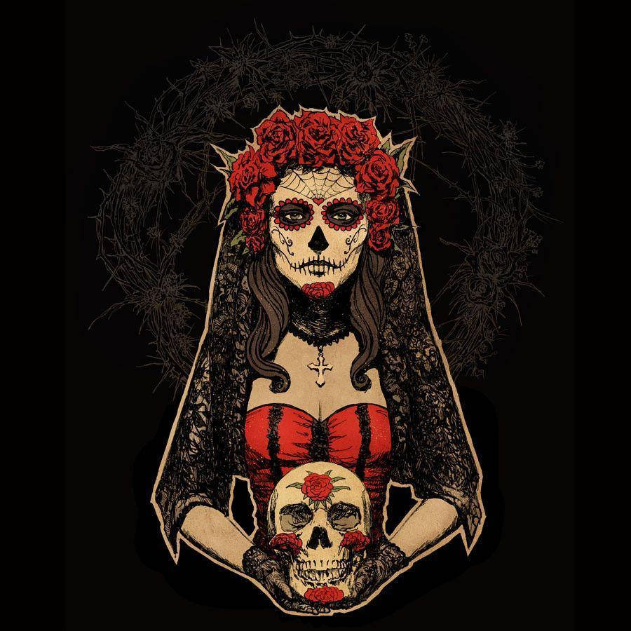 La Catrina Of Day Of The Dead Wallpaper