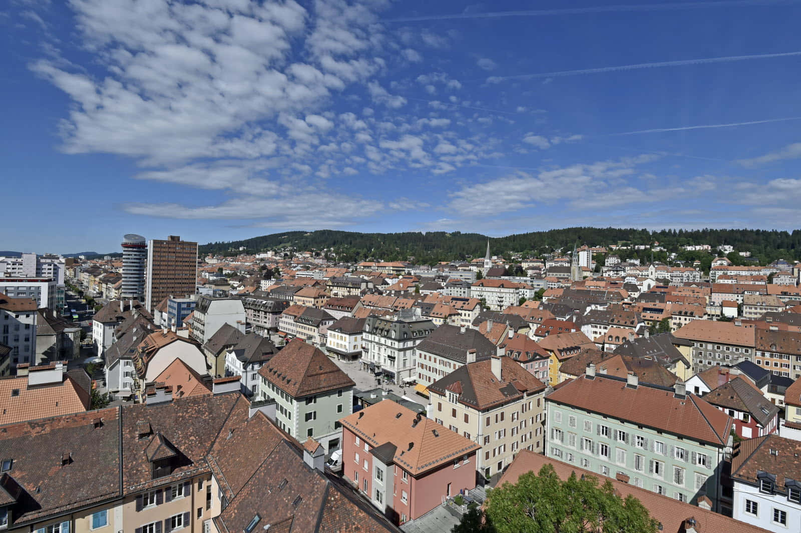 La Chaux De Fonds Cityscape Switzerland Wallpaper