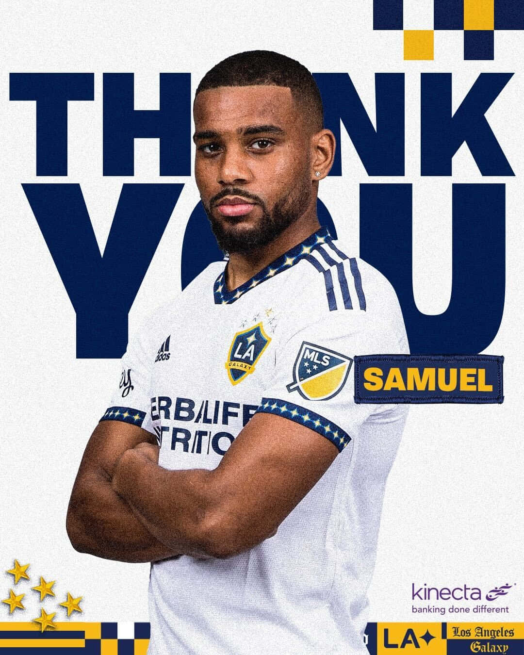 La Galaxy Footballer Samuel Grandsir Illustration Wallpaper