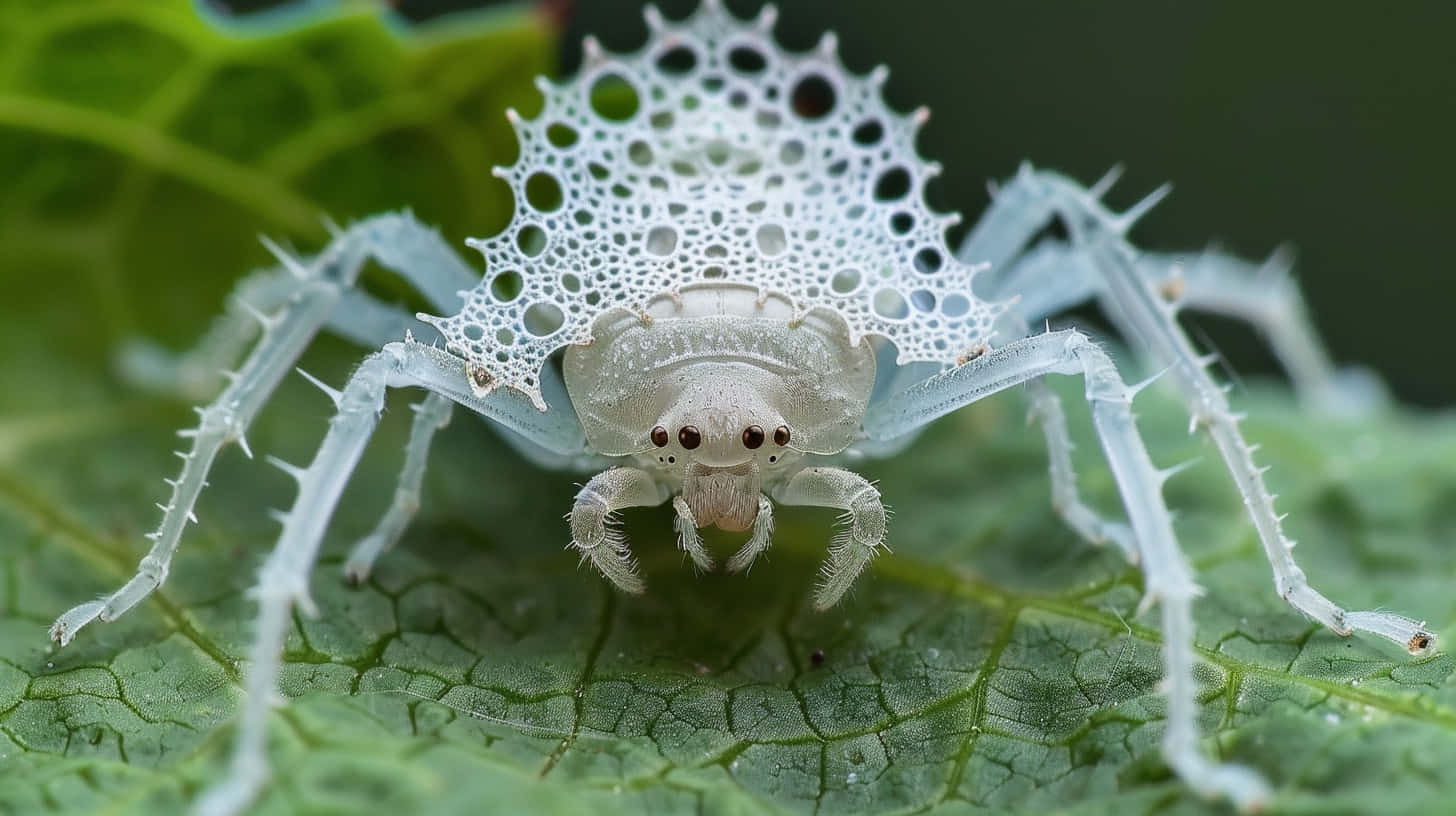 Lace Bug On Leaf Wallpaper