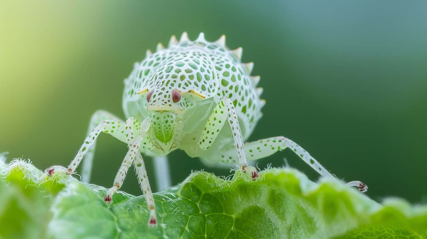 Lace Bug On Leaf Wallpaper