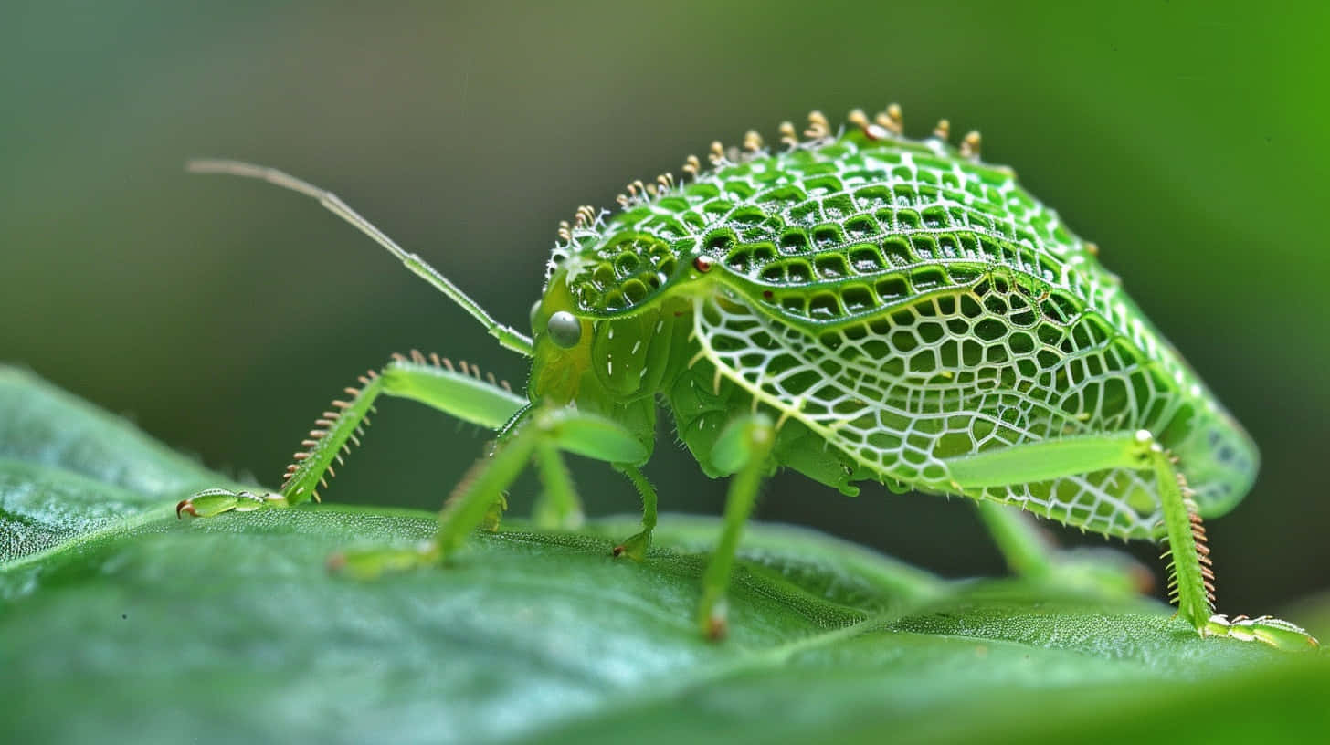 Lace Bug On Leaf Wallpaper