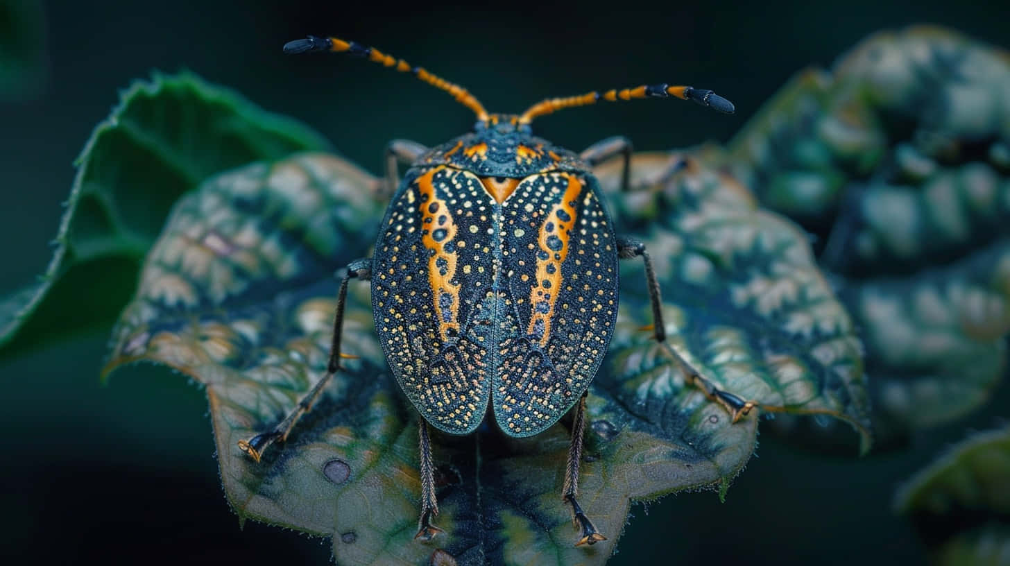 Lace Bug On Leaf Wallpaper