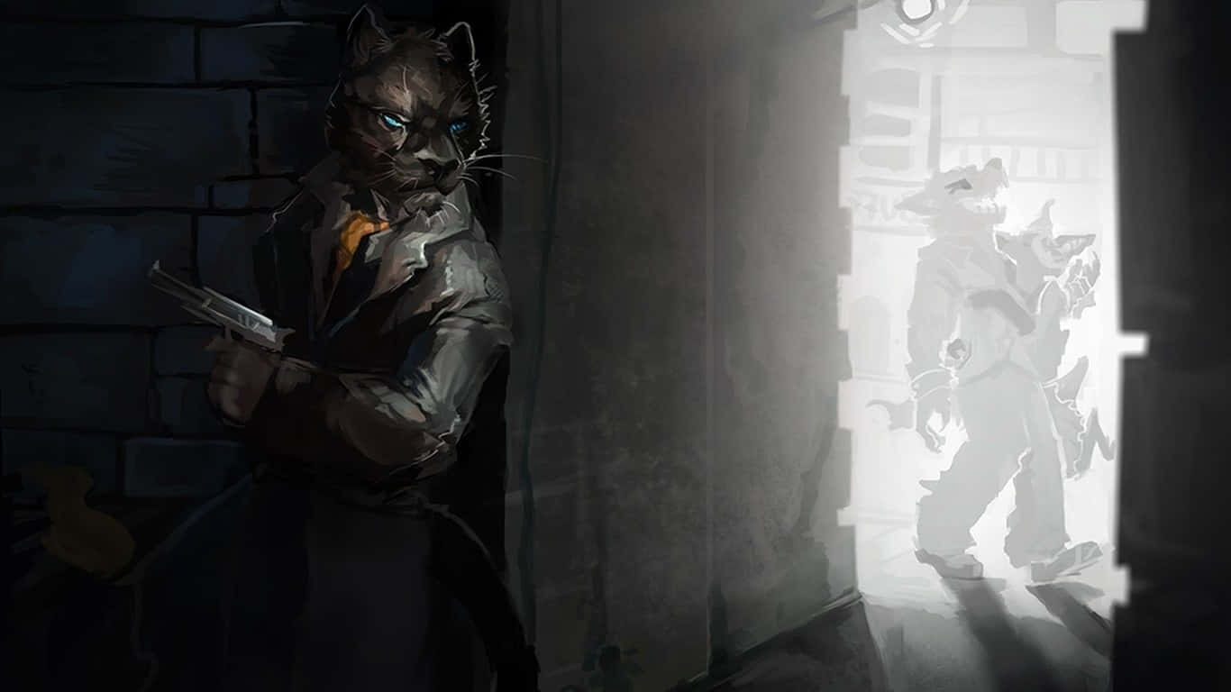 Lackadaisy Cats Gangster Showdown Wallpaper