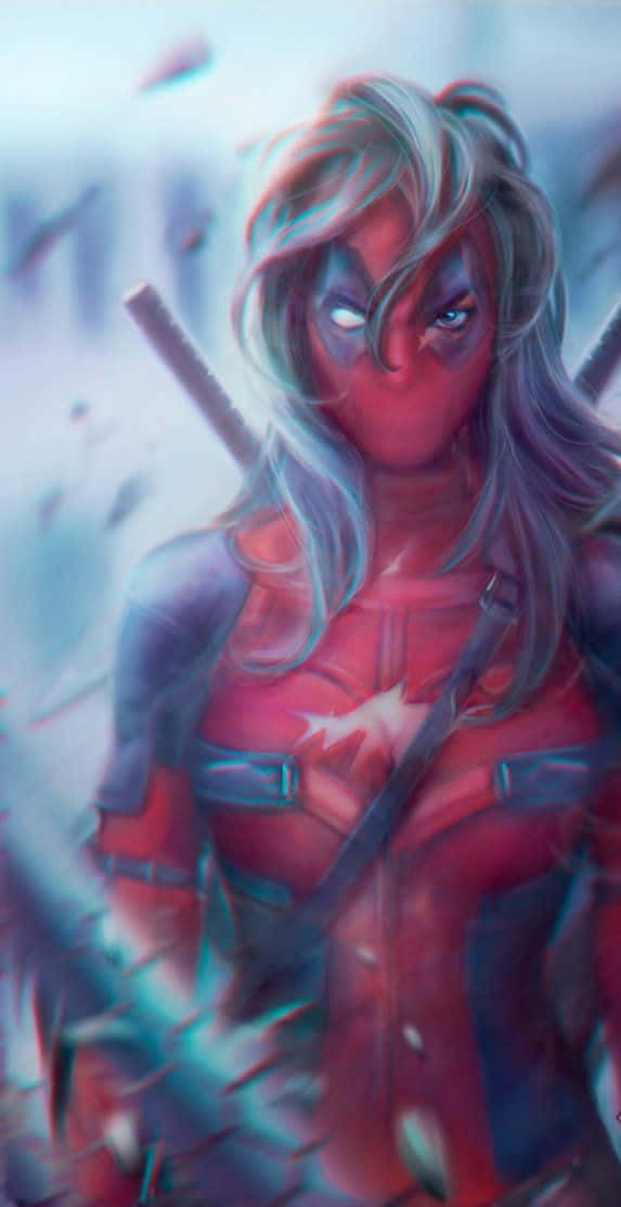 Lady Deadpool In Action Wallpaper