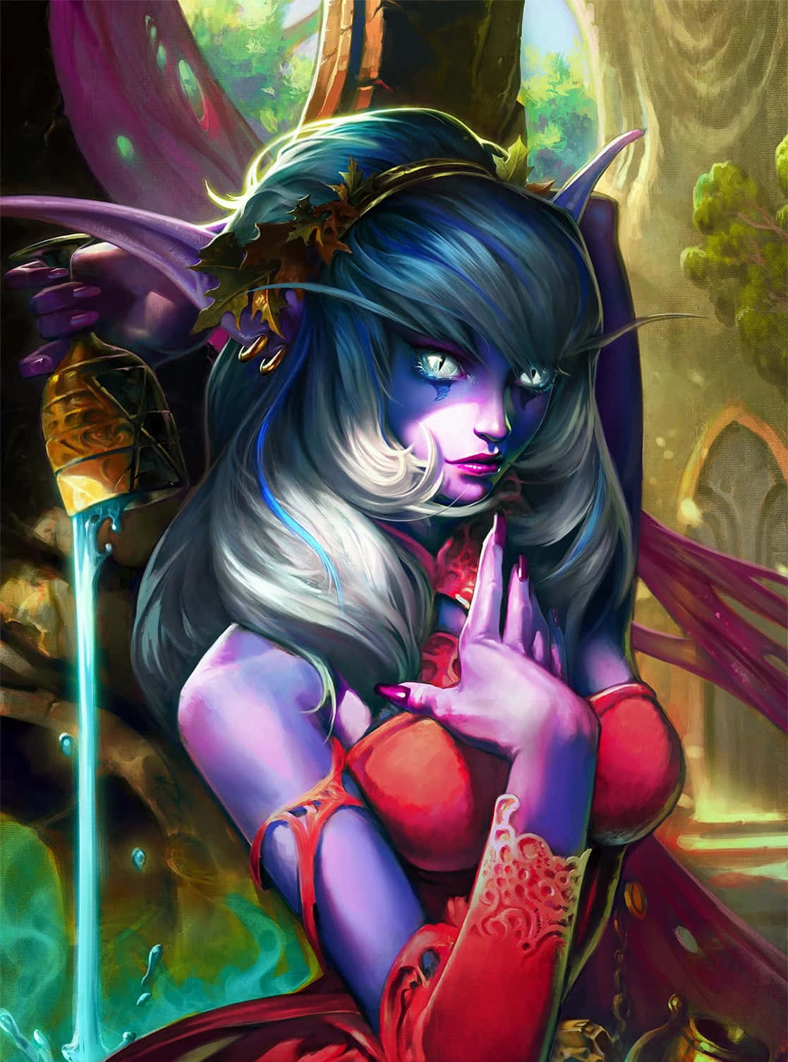 Lady Vashj Fantasy Artwork Wallpaper