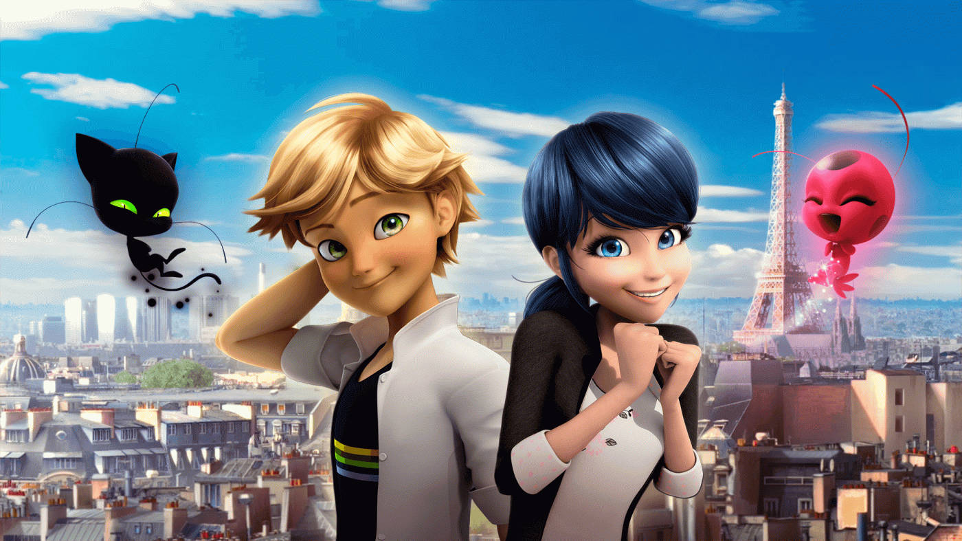 Ladybug And Cat Noir Adrien And Marinette Civilians Wallpaper