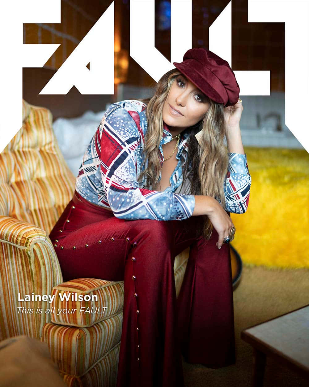 Lainey Wilson Fault Magazine Cover Wallpaper