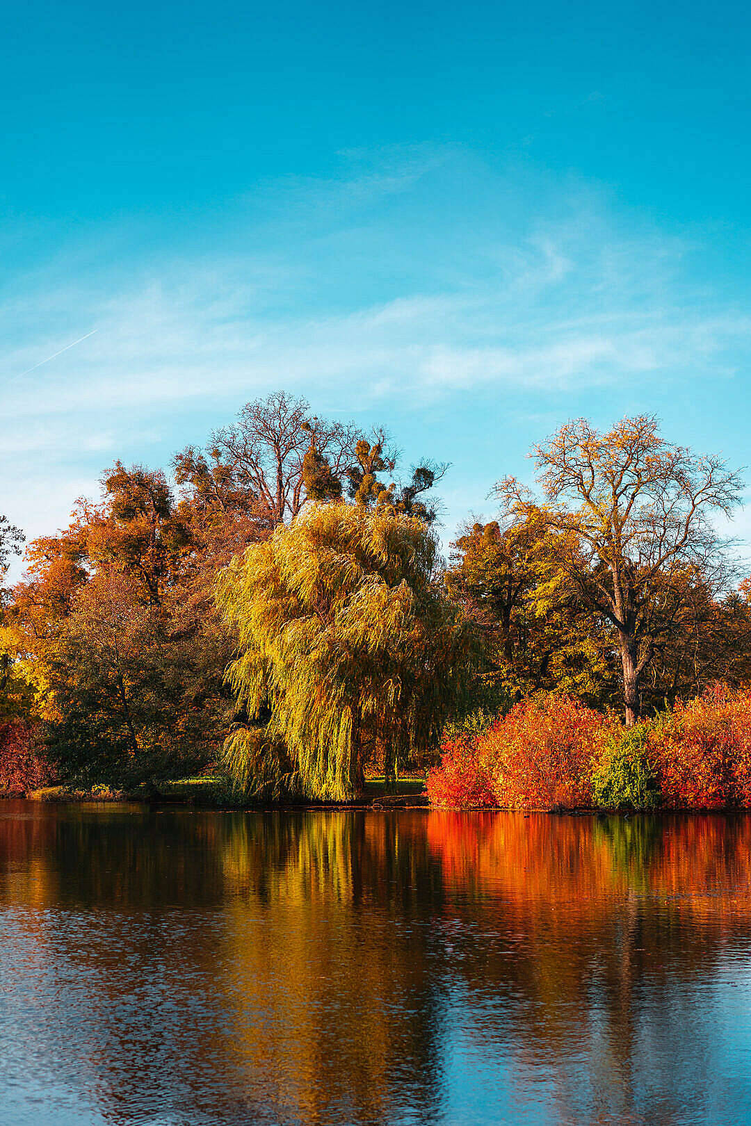 Lake Fall Colors Hd Scenery Wallpaper