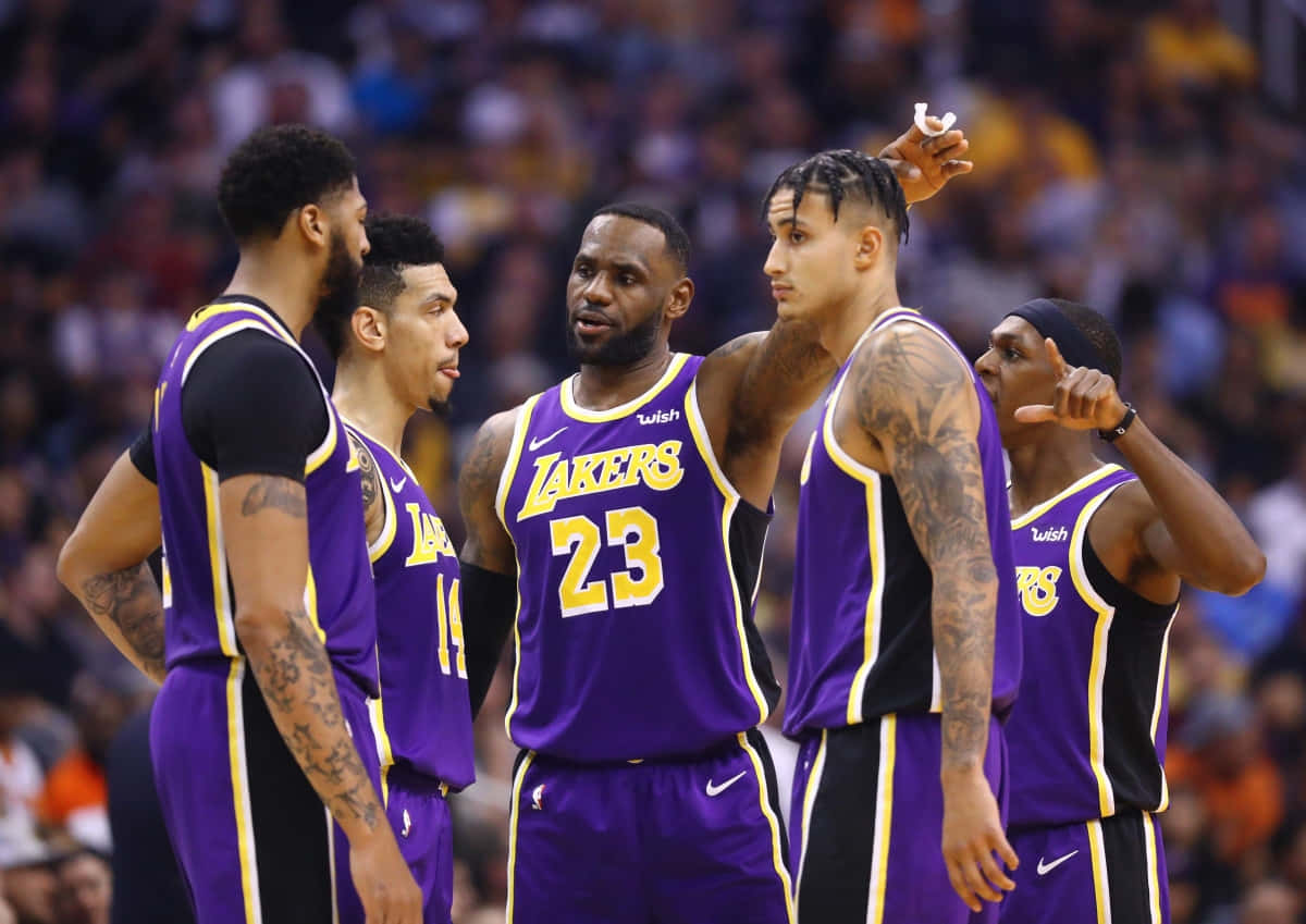 Lakers Team Huddle2020 Wallpaper