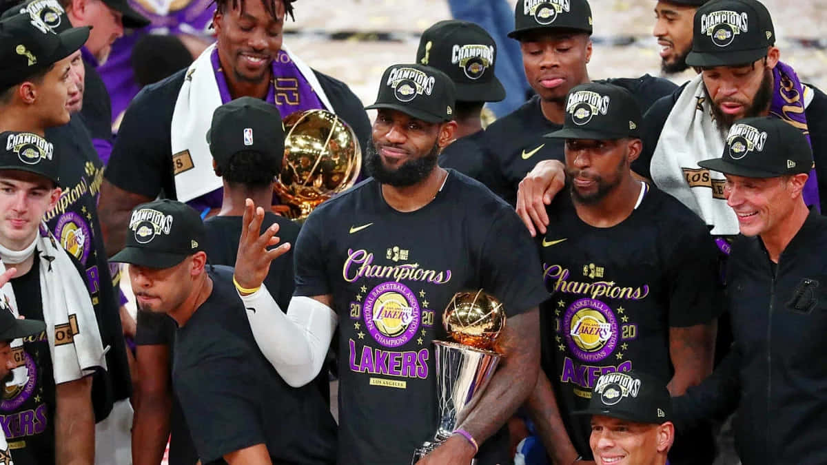 Lakers2020 N B A Champions Celebration Wallpaper