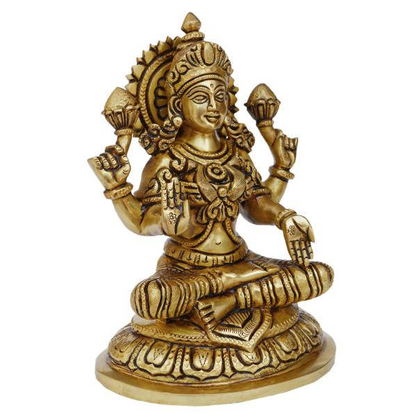 Lakshmi Devi Brass Figurine Wallpaper