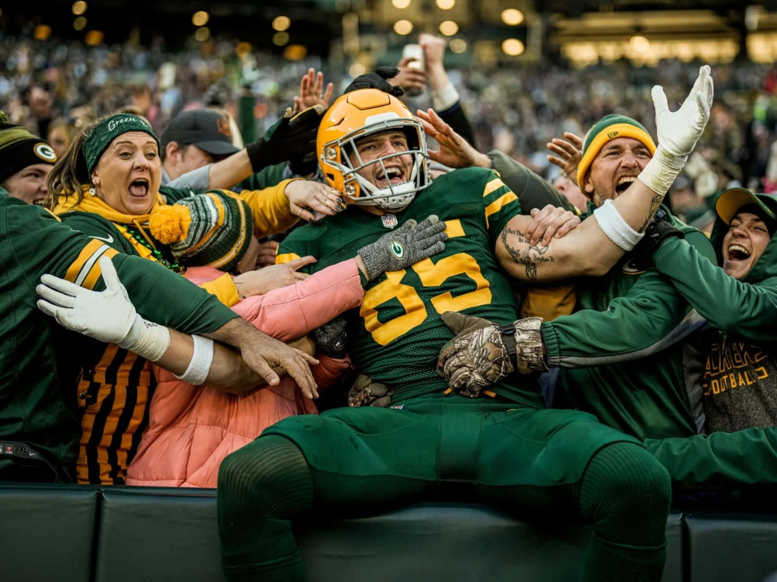 Lambeau Leap Celebration Wallpaper