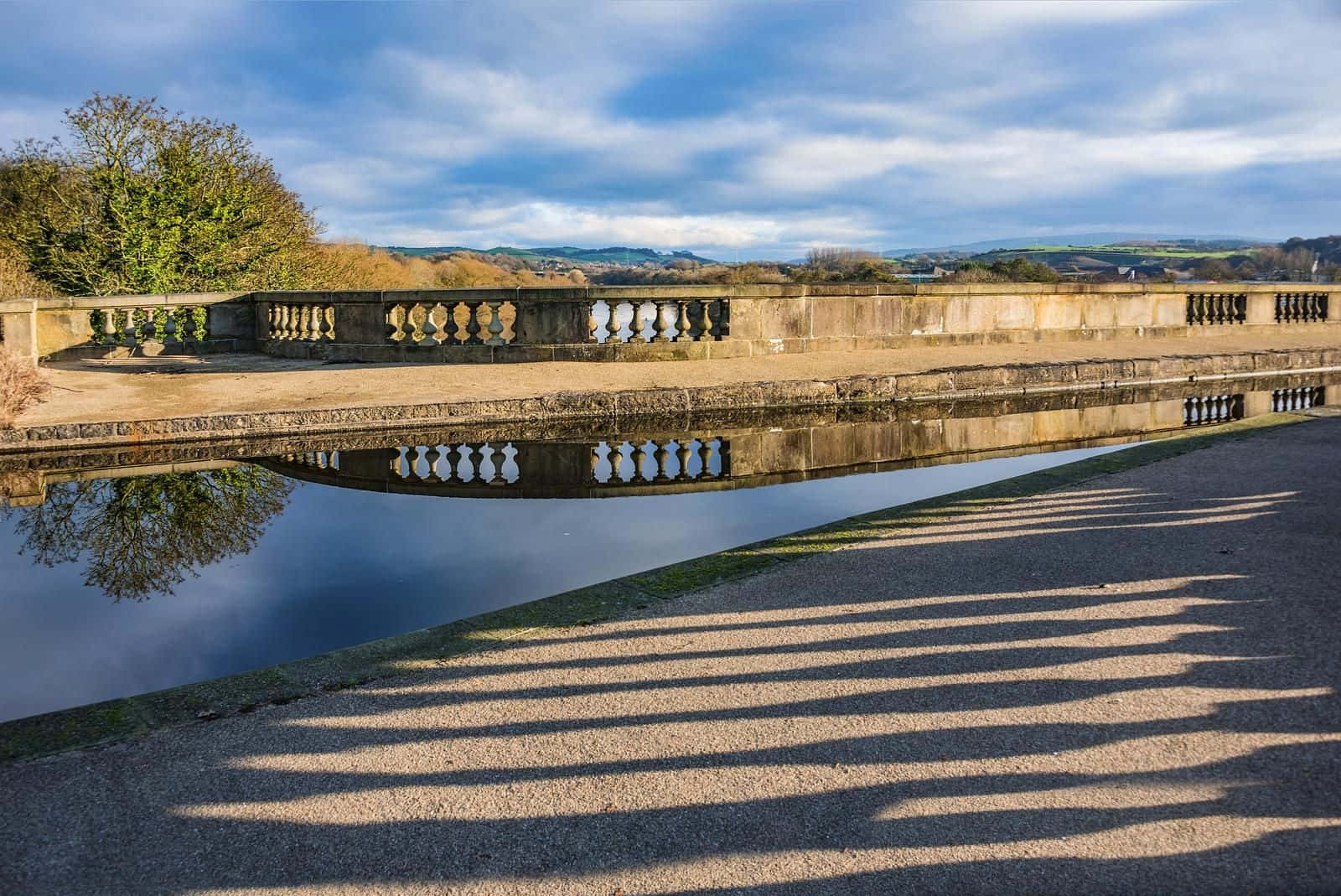 Lancaster Canal Reflections Wallpaper